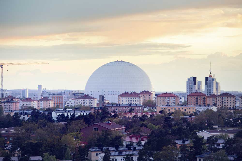 The Avicii Arena, previously named the Globe Sweden.