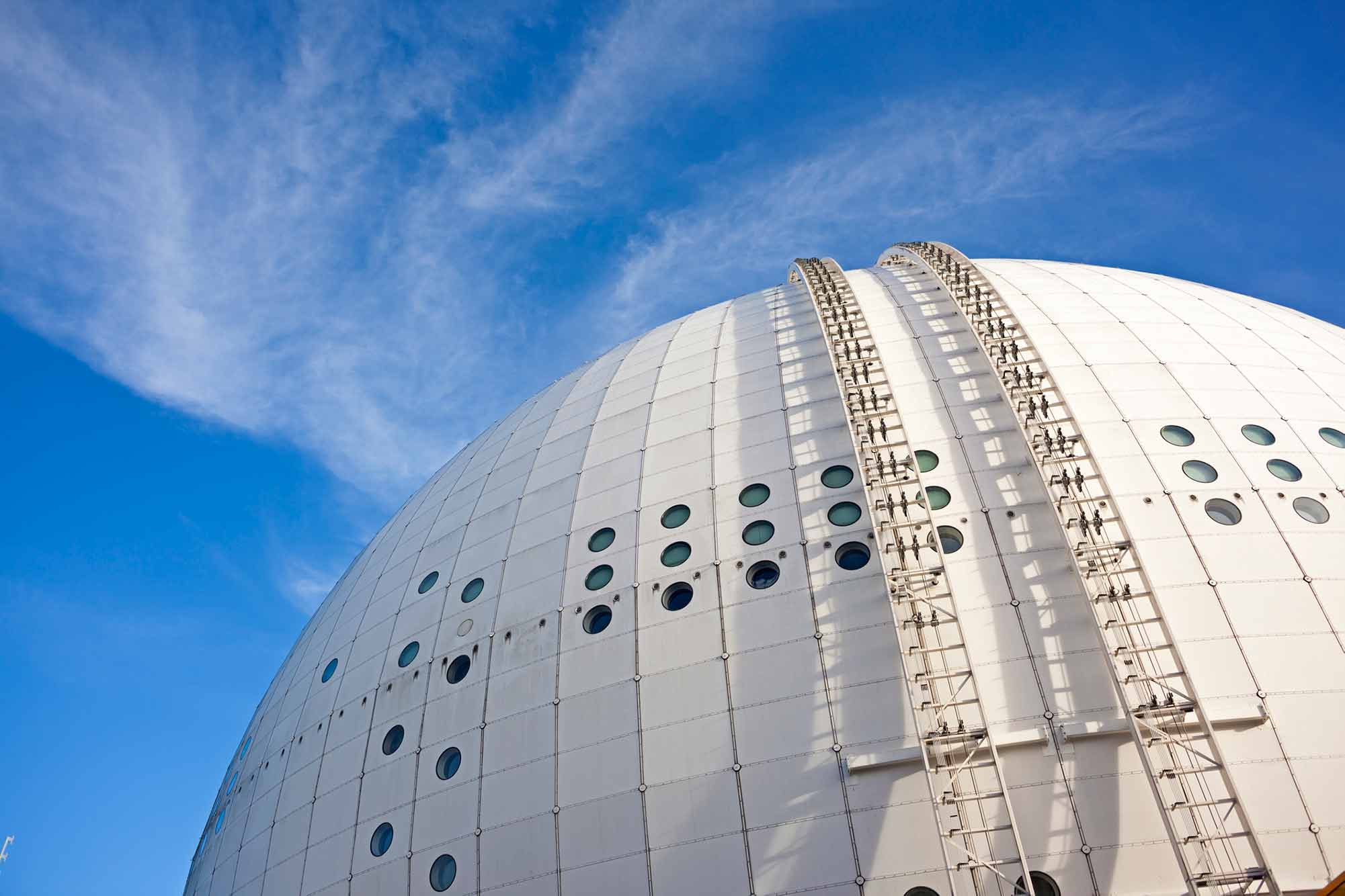 SkyView to the top of world's largest spherical building.