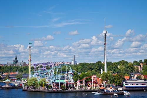 Gröna Lund amusement park.